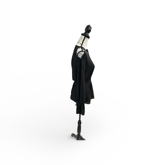 All Saints Women’s Smocked waist top Black Size XS - Picture 2 of 12